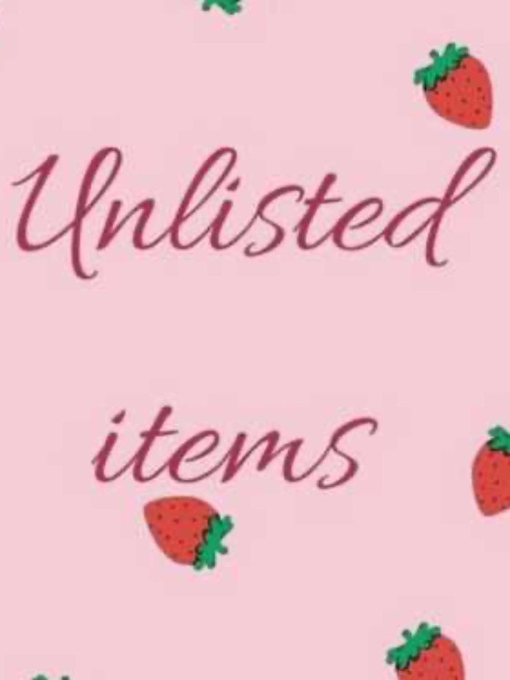 Unlisted items live show